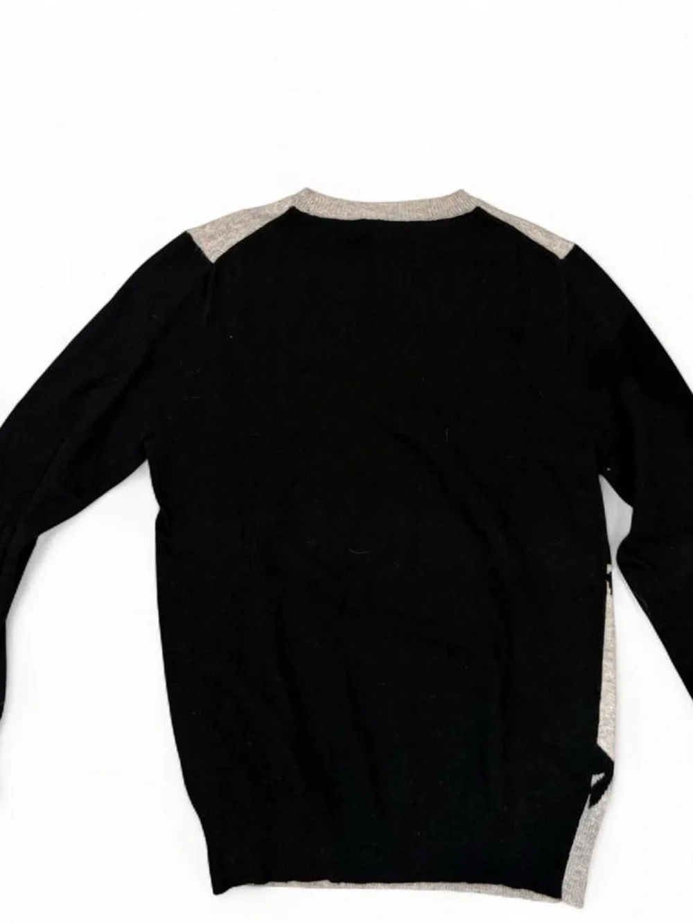 J. Crew Black & Cream Bow-Accent Crewneck Sweater